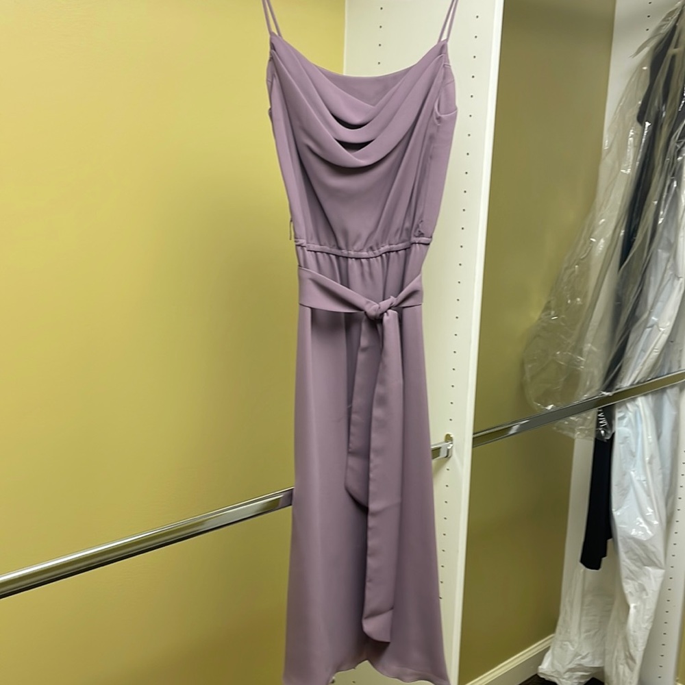 Ferrari by Phillips purple below knee cocktail dress vintage size 3/4